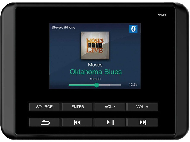 47KRC55 KRC55 Digital Commander Adds a second station for boat audio, pairs with KMC media centers, easy dash install, quick song and volume access