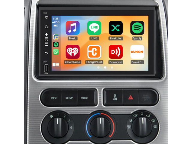 7' Andriod 14 Car Stereo for Ford Edge 2007-2010 Touch Screen Radio 4 Core 2+32G Car Radio with Wireless CarPlay Andriod Auto Support WiFi GPS...