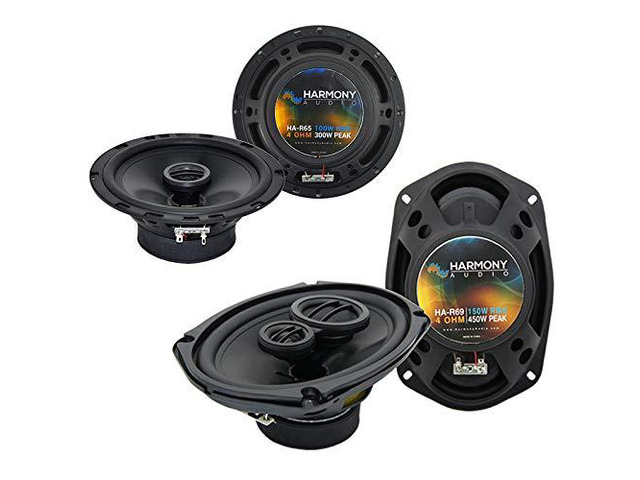 6x9 6.5 Speaker Package Fits Jeep Grand Cherokee 2005-2013 Direct replacement swap for factory units, plug-in friendly wiring, restores clear...