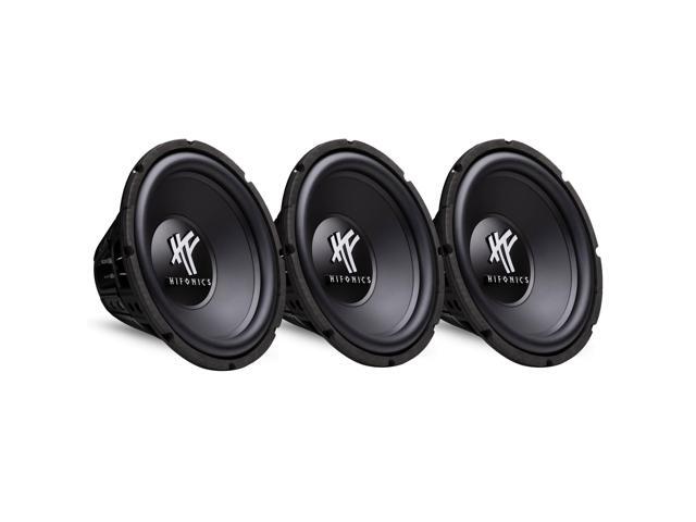 12' 800 Watt 4 Ohm DVC Car Audio Subwoofer Power Bass Sub, 3-Pack Built for Dependable Automotive Use