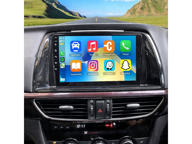 Android 15 Double Din Car Stereo Radio for Mazda 6 GL GJ 2012-2017 with Wireless Carplay Android Auto 9 in Touchscreen for Mazda 6 GL GJ Car Stereo...