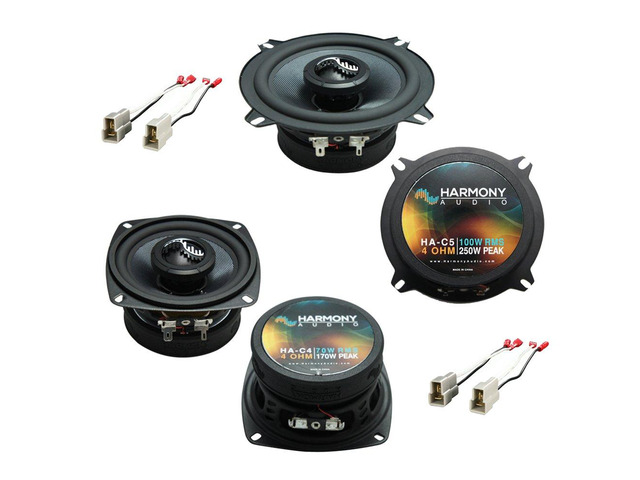 Premium Speaker Package Fits Geo Tracker 1989-1991 C4 C5 Complete front and rear factory replacement set, direct bolt-in upgrade, restores clear...