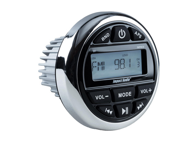 Weather-Resistant Gauge-Style Media Center with BT