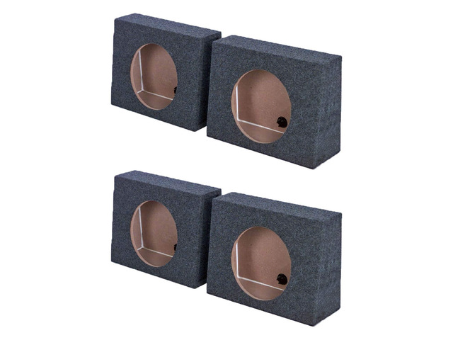 Q-POWER QTW12 2 12' Sealed Car Audio Subwoofer Sub Box Enclosures Pair (2 Pack)