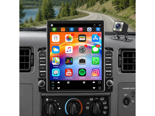 9.7' Android 14 Car Radio Stereo for Ford F250 F350 Super Duty 1999-2004 Double Din Head Unit Touch Screen Stereo with Wireless CarPlay & Android...