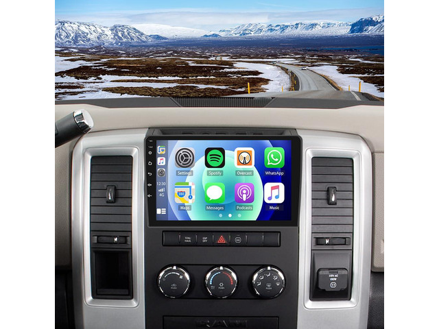 10'' Android 14 Car Stereo Radio for Dodge Ram 1500/2500/3500 2009-2012, Double Din Radio with Carplay Android Auto GPS Bluetooth WiFi Touch Screen...