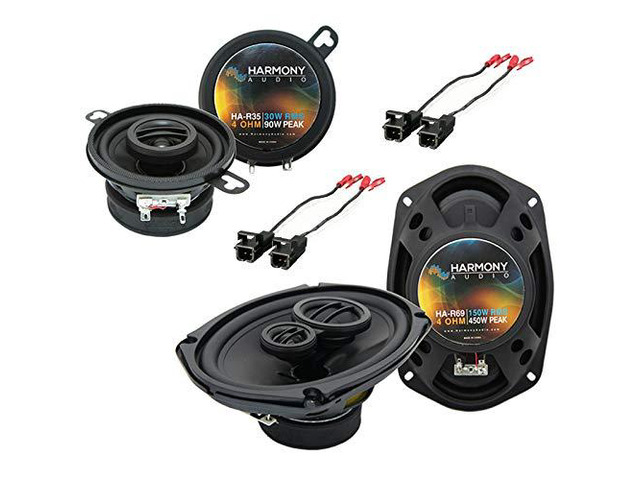 Speaker Package Fits Oldsmobile Cutlass Ciera 1990-1994 Includes R65 and R35 factory replacement drivers, clear balanced sound, complete car...