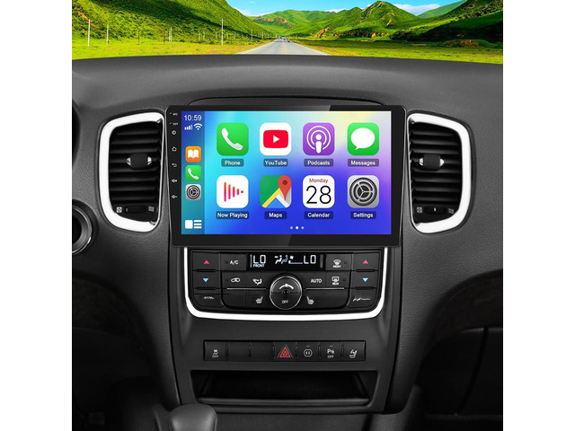 10 inch Android 14 Upgrade Car Stereo for Jeep Compass 2009-2017 Wireless Android Auto, Double Din Radio for Compass Head Unit Radio Bluetooth WiFi...