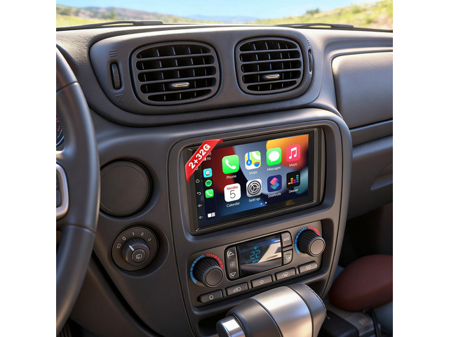 7' Android 13 Car Stereo Radio for 2002-2009 Chevrolet Trailblazer with Wireless CarPlay & Android Auto, Touch Carplay Screen for Car,...