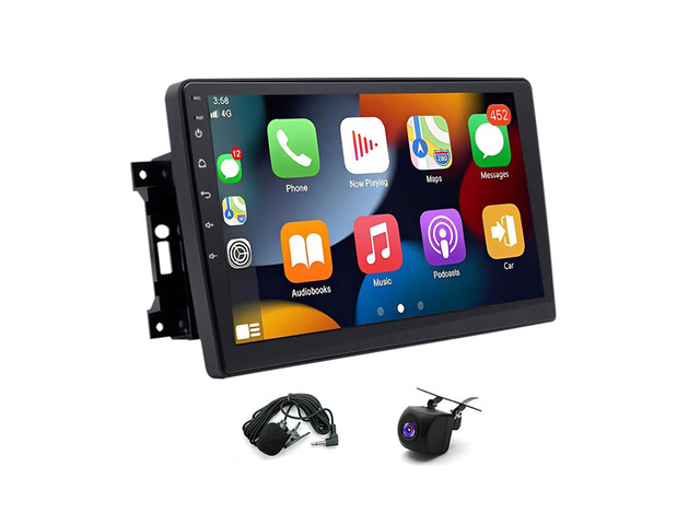 4+64G Car Radio for Jeep Wrangler JK Compass Grand Cherokee Dodge Ram 1500 10 in Touchscreen Car Stereo with Wireless CarPlay Android Auto GPS...