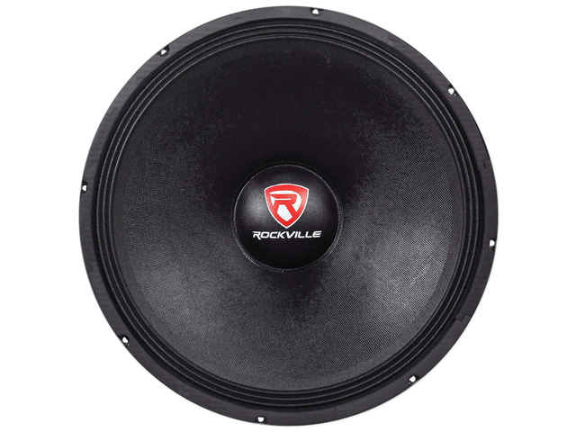 RockvilIe RVW1800P8 1800 Watt 18' Mid-Bass Driver Car Audio Speaker Mid-Range