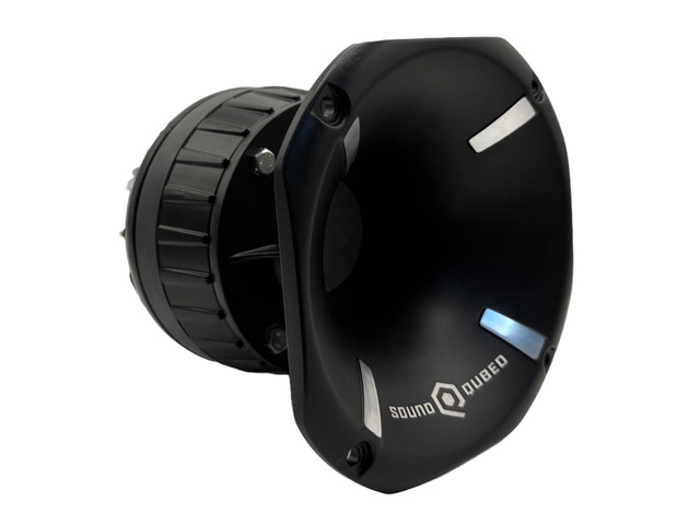 SoundQubed SQ-HDX-2HDT-8/6 Aluminum Short Horn Diffuser with 2' Titanium Driver & Compression Ring