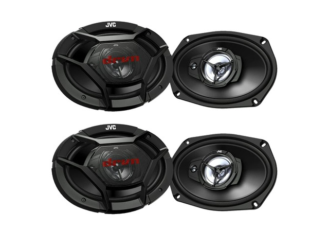 2 Pair of CS-DR6931 DRVN Series 6x9' 500 Watt 3-Way Coaxial Car Speakers
