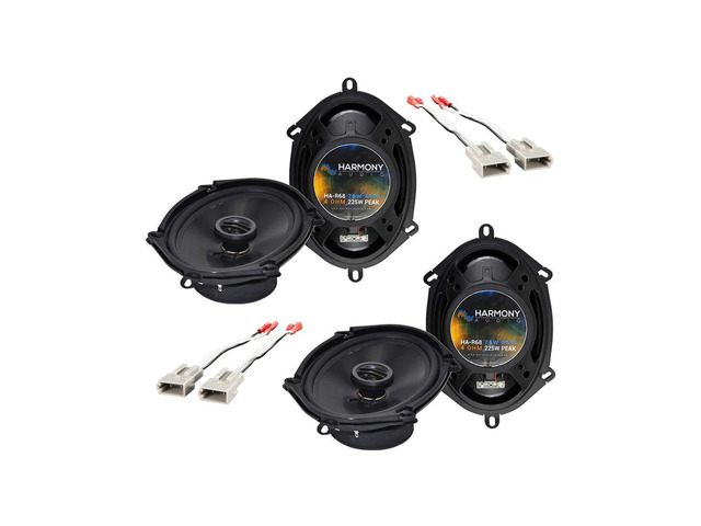 5x7 6x8 Speakers Upgrade Package Fits Ford Explorer 1991-2001 1998 2000 direct factory-size replacement, cleaner highs, deeper bass, easy DIY...
