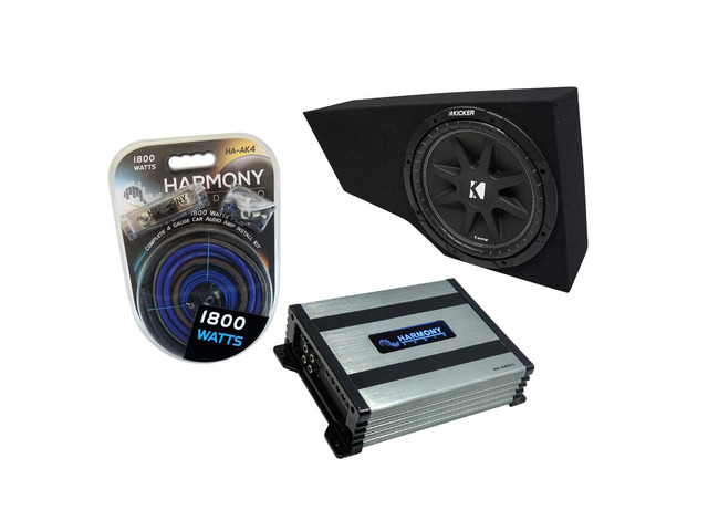 Kicker Comp C12 12' Sub Box with Amp Fits 2002-2009 Chevy Trailblazer Loaded subwoofer enclosure package, matched power included, suv...