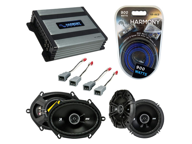 Kicker DSC65 DSC68 Speakers HA-A400.4 Amp Fits Ford Bronco 1987-1996 Full size door package for 1994 fit, upgrade bundle, 6-1/2 and 6x8 coaxial...