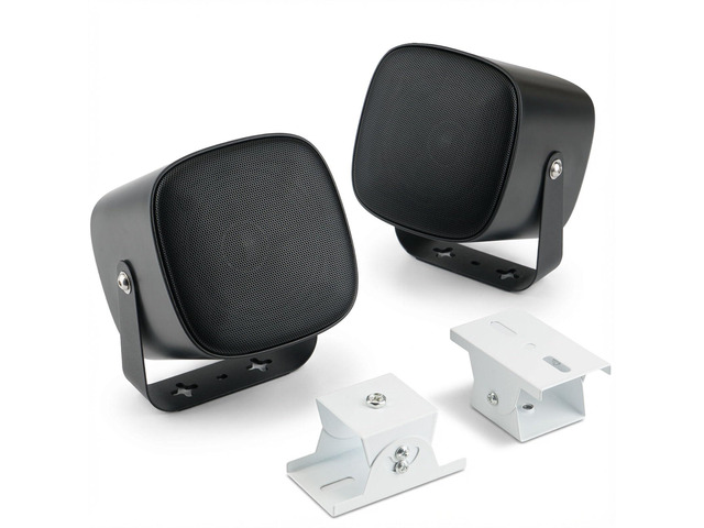 Outdoor Indoor Speakers, Wall Speaker for Patio Garage UTV Golf Cart 6, Marine-Grade Waterproof, 4-inch Speaker Box, Wall-mountable, Includes...