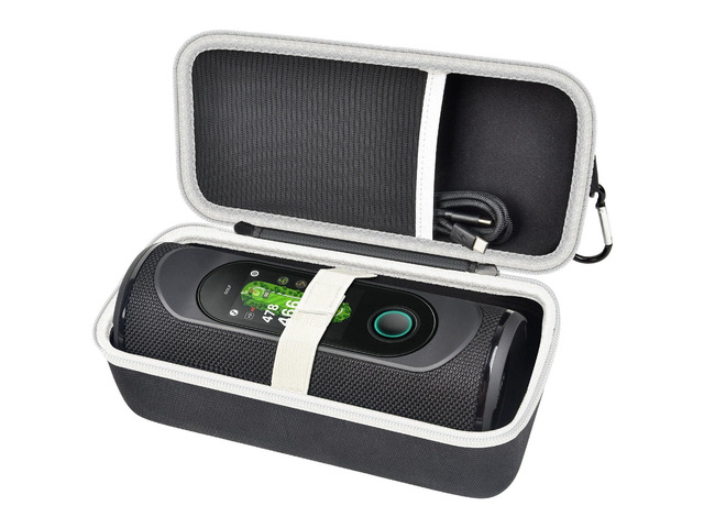 Hard Carrying Case Compatible with MiLESEEY GeneSonic Pro Golf Speaker, Golf GPS Speaker Travel Storage Bag for Detachable GPS Rangefinder, Mesh...