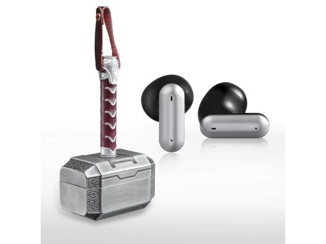 Wireless Earbuds with Thor Hammer Wireless Charging Case,5.3 Bluetooth Ear Buds Light-Weight Headphones,Novelty Gifts for Men