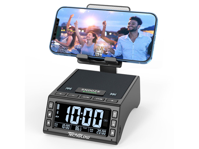 Foldable Cellphone Stand with Wireless Bluetooth Speaker Birthday Gifts for Men Women Mother Father Cool Tech Gadgets