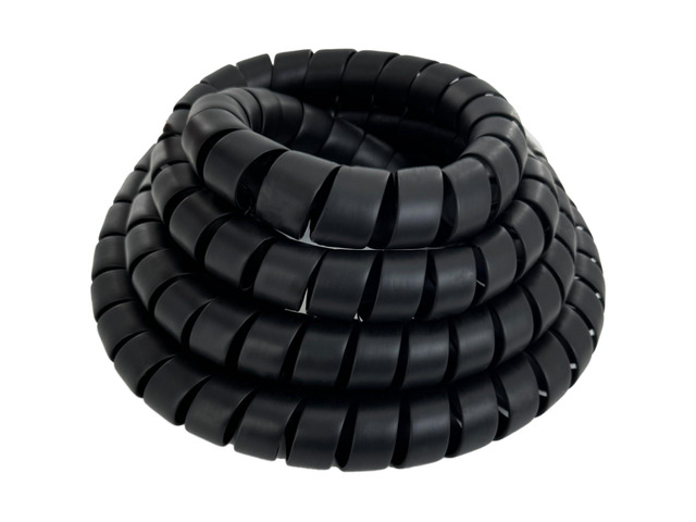 Spiral Wrap Hose Cable Protector - 1.58' OD x 12' Pre-Cut Lengths-Safe Hose Protector to Avoid Wear and Extend Life for Hydraulic Pneumatic Hoses