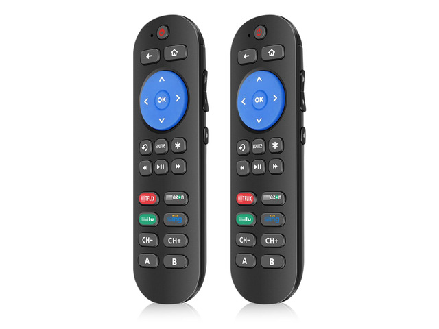 2 Pc Programmed Replacement Remote for Roku with Volume Key - All in One Remotes Control for Roku Express 4K+, Premiere/+, Ultra, 1 2 3 4, and...