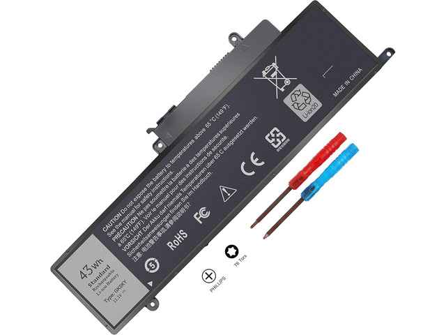 GK5KY Laptop Battery for Dell Inspiron 11 3000 Series 3147 3148 3153 3152 3157 3158 15 7000 7558 7568 13 7353 7359 7347 7348 7352 GK5KY 0GK5KY...