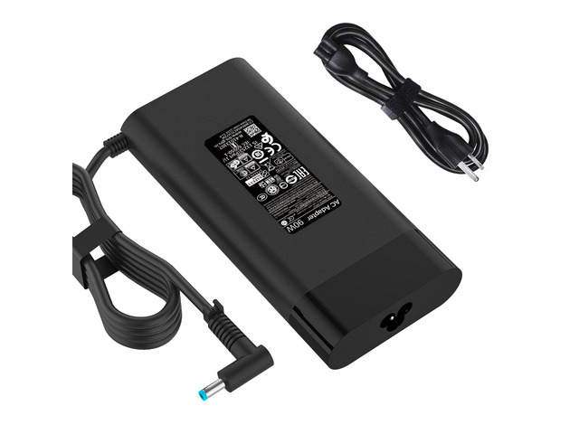 90W 19.5V 4.62A AC Charger Compatible with HP Envy TouchSmart 15 17 Laptop L24008-001, 710413-001, 4.5mm Blue Tip, Smart AC Adapter