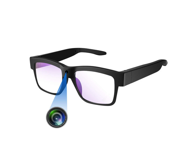 Smart Video Glasses Camera 1080P HD - Portable Wearable Eyewear for Outdoor Sports, Biking & Hiking (Memory Card Not Included)