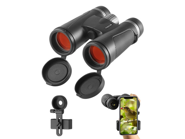 Dawn Series 10x42 Binoculars for Adults - Wide Field of View with Phone Adapter for Bird Watching, Hunting & Stargazing