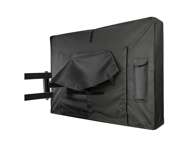 48-50 inch Outdoor TV Cover, Roll up Front Flap with Non Scratch Soft Liner Protect LED Screen, Zipper Access Weatherproof TV Protector, Outside...
