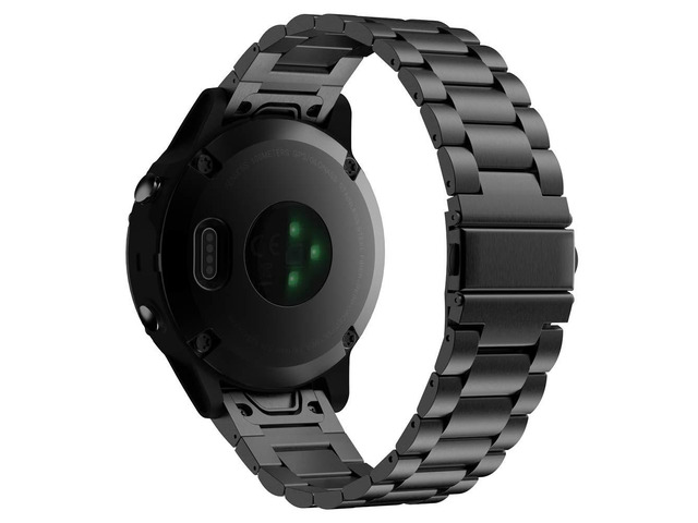 Stainless Steel Band Compatible with Garmin Epix gen 2,Black 22mm Quick Fit Strap For Fenix, Epix Gen 2, Forerunner 945/935, Approach, Quatix 6,...