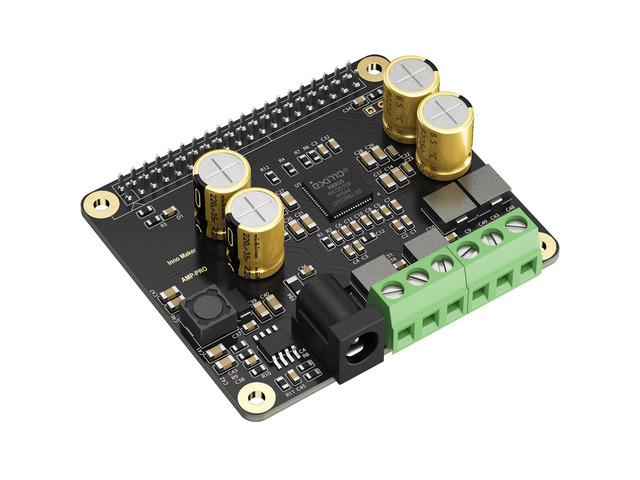 Audio Amplifier 2x80W Peak Output Class D HiFi AMP Pro Hat, Featuring 192KHz/24bit MA12070P, Support Volumio, MoOde, Raspbian, LibreELEC for...