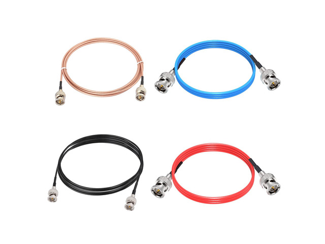 HDSDI 3G SDI BNC Cable 6ft 75 Ohm BNC Male RG179 Coax Cable 4-Pack BNC Connector for Camera Monitor Recorder BMCC Video Equipment,Support HD-SDI...