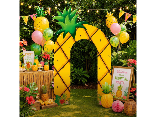 Ocean Themed Birthday Party Decoration Backdrop 61 x 98'' Hawaiian Under The Sea Party Porch Sign Ocean Under The Sea Decor for Baby Shower...