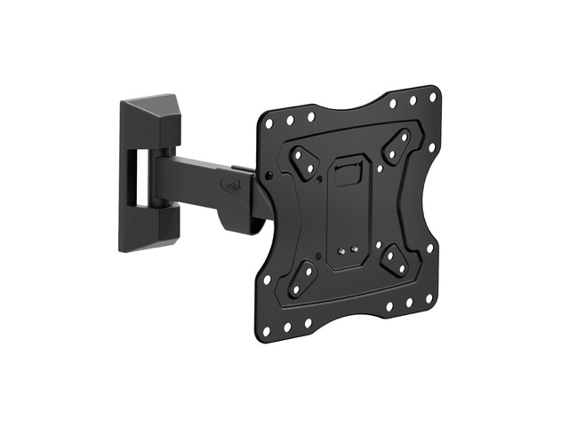 Full Motion TV Wall Mount, 12'-42' TVs up to 66.1 lbs, Swivel, Tilt, 10' Reach, VESA 75x75 to 200x200mm, Pre-Assembled, Bubble Level, Carbon Steel,...