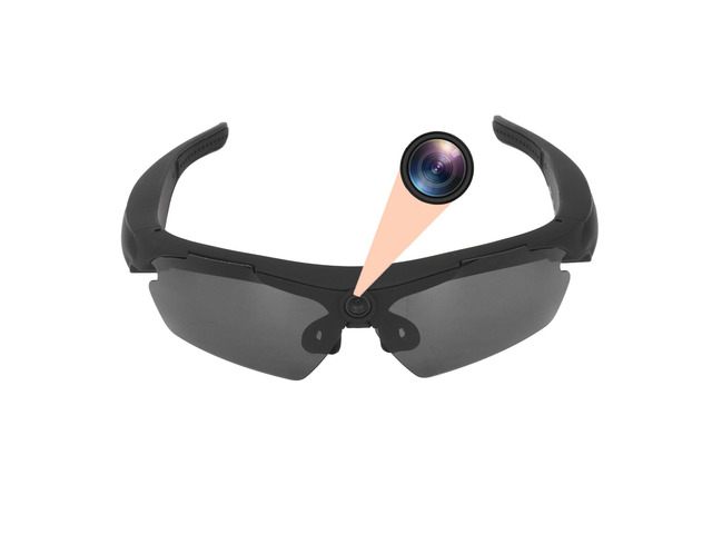 Smart Video Glasses with Camera, 1080P HD Camera Glasses Wearable Sunglasses, Audio and Video Recording, for Outdoor Sports, Cycling, Driving,...