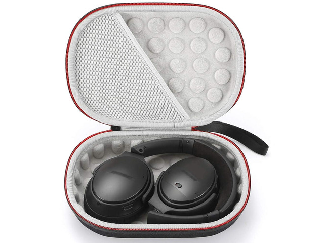 Hard Case for Bose QuietComfort 35 (Series II), QC35, QC25, QC15 Wireless Headphones Accessories. Travel Carrying Storage Bag - Black