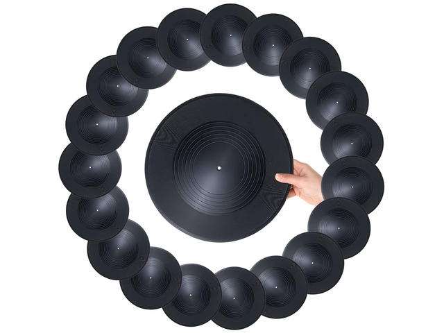 20 Pieces 12 Inch Blank Vinyl Records Vintage Fake Records Decorations for Wall Aesthetic Home Studio Room, Discs Hip Hop Rock 70s 80s 90s Retro Decor