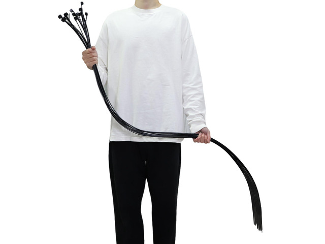 Extra Long Zip Ties Heavy Duty Outdoor, Premium Black 60 inch Large Zip Ties with 200 Pounds Tensile Strength, Ideal for Commercial, Residential,...