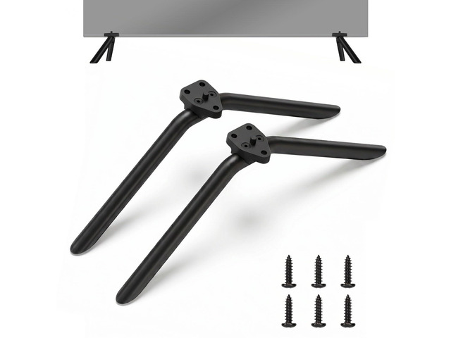 Metal TV Stand Legs Only for Onn Roku TV 100012587 100012588, TV Legs Replacement for Onn TV Models Listed with Anti-Slip Pads, Easy Installation,...