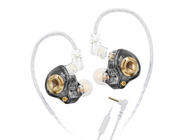 Qkz Ak6 Lucky in Ear Monitor, HiFi Wired Earbuds, Tunable Sound Wired Headphones Gaming Earbuds with 3-Level Adjusting Switch, Detachable Cable for...