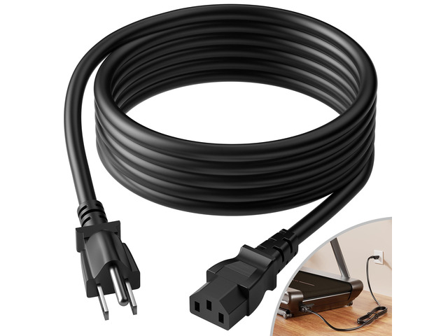 Power Cord Replacement Compatible with Peloton Tread and Superfit Treadmill Extra Long 8 Feet Cord for Treadmill and Computer, 14 AWG Heavy Duty...