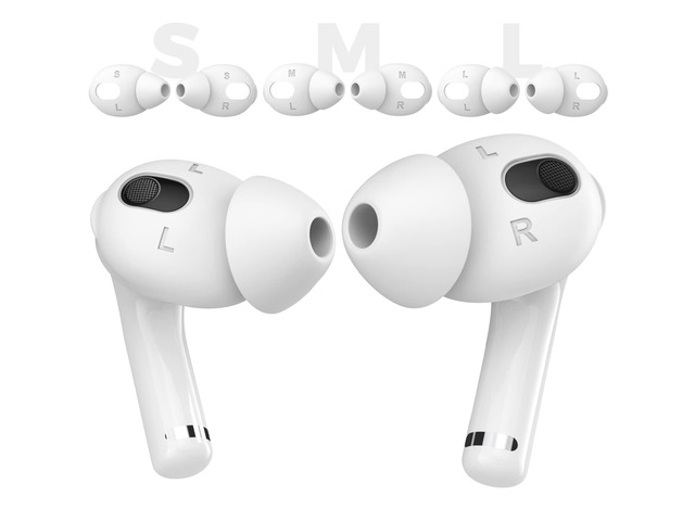 3 Pairs AirPods 3 Ear Tips Silicone Earbuds Cover Size: S/M/L, Added Storage Pouch, Anti Slip,Secure Fit, Comfortable Silicone Ear Tips...