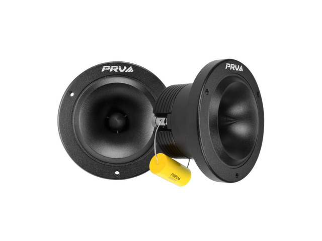 Bullet Super Tweeters Neodymium 240 Watts RMS 4 Ohm, 3.50 Inch PRV Black TW400Ti-Nd-4 PRO, Easy to Mount - High Output (2 Tweeters, Pair)
