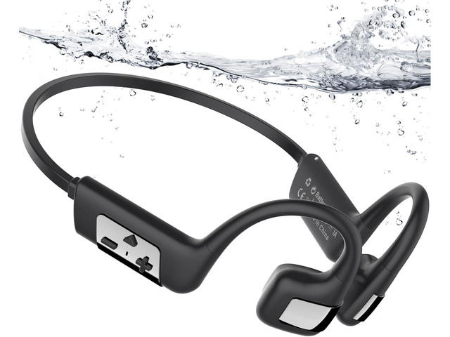 Bone Conduction Headphones Swimming Headphones, IP68 Waterproof Bluetooth 5.4, Built-in 32GB MP3 Memory, Open Earphones Underwater Earbuds for...