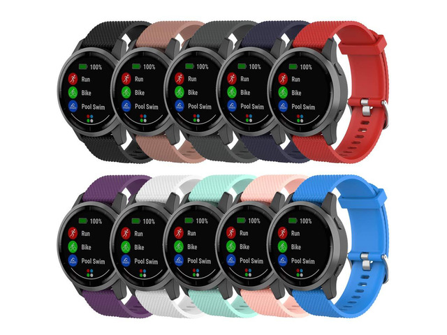 Band for Garmin Vivoactive 4, Soft Silicone Replacement Watch Band for Garmin Vivoactive 4/ Venu 2 (No Tracker, Replacement Bands Only)