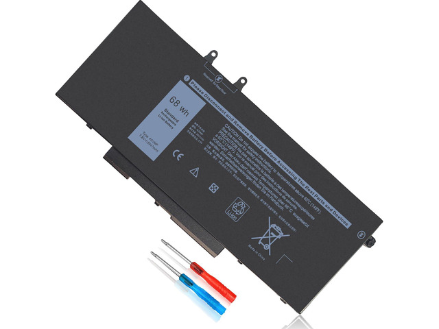 68Wh 4GVMP Laptop Battery Replacement for Dell Latitude 5500 5400 Precision 3540 Inspiron 7590 7591 7791 2-in-1 P84F P84F001 P42E P42E001 P98G001...