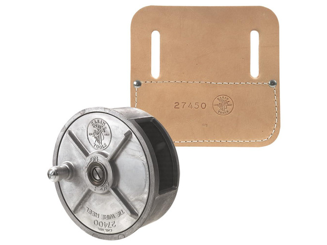 80149 Tie-Wire Reel Set, Made in USA, with Wire Reel and Pad, Rewind Knob for Tangle-Free Storage, 2-Piece