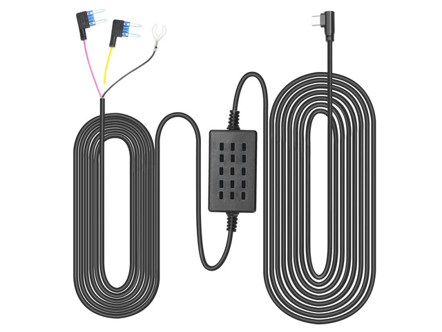 PAPAGO Dashboard Camera with Sensor Type-C Port USB-C Plug Hardwire Kit for Dash Cam Fuse 12V-24V to 5V Car Dash Cam Charger Power Cable, Fuse...